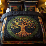 Autumn Majesty 3-Piece Quilted Bedding Set NCU0NT2257
