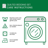 Hummingbird 3-Piece Quilted Bedding Set NCU0VT156