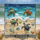 Ceramic Turtle Art Quilt Hanging NCU0DV807
