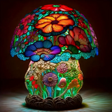 Frosted Mushroom Light Fixture