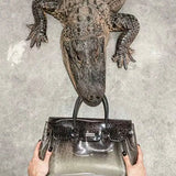 GREY CROC BAG