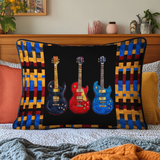 Guitar Grooves Quilted Bedding Pillow Case NCU0DK6358