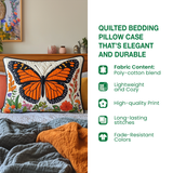 Colorful Tulips Quilted Bedding Pillow Case NCU0VL2033
