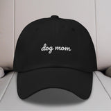 Dog Mom Cursive Embroidered Hat