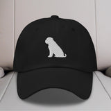 Mastiff Silhouette Embroidered Hat