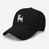 Chihuahua Silhouette Embroidered Hat