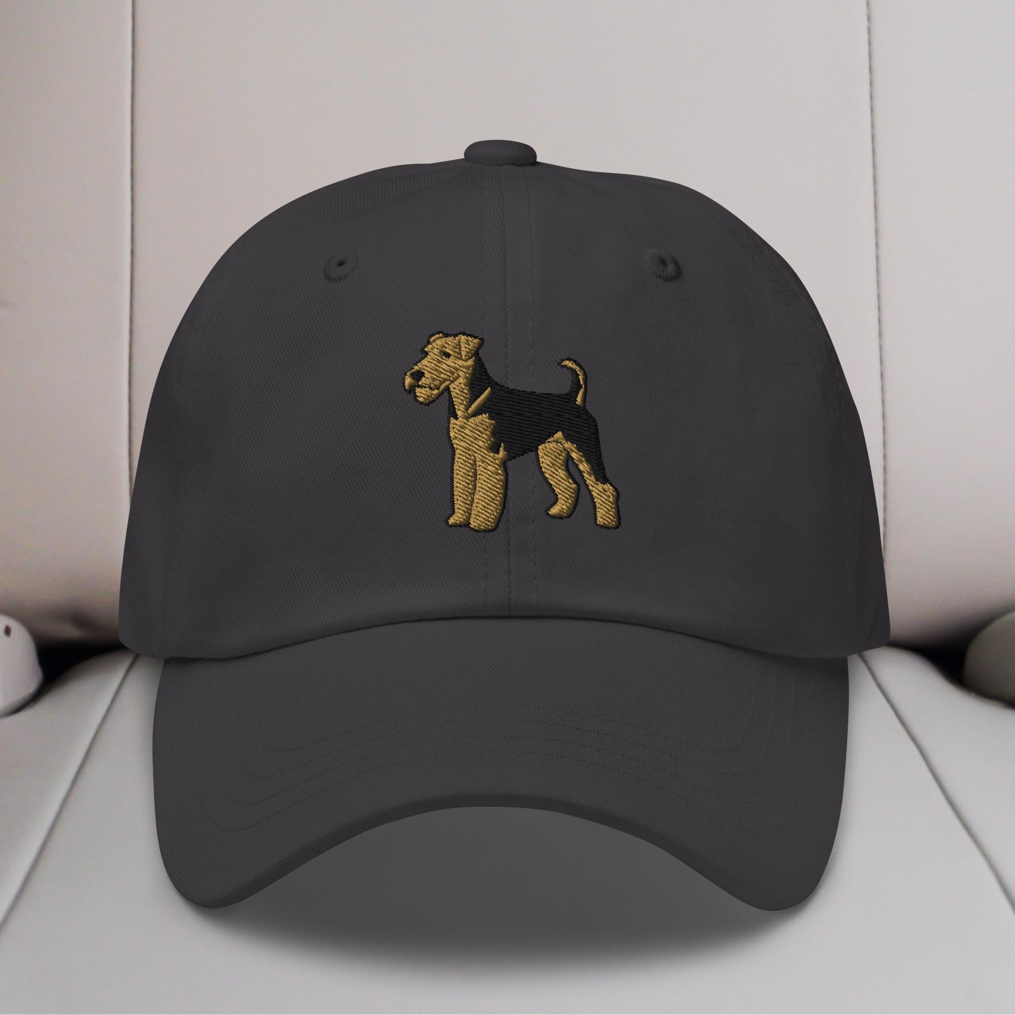 Airedale Terrier Embroidered Hat