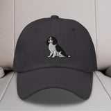 Cavalier King Charles Spaniel Sit (Tricolor) Embroidered Hat