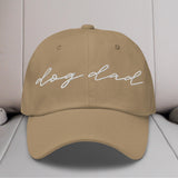 Dog Dad Script Embroidered Hat