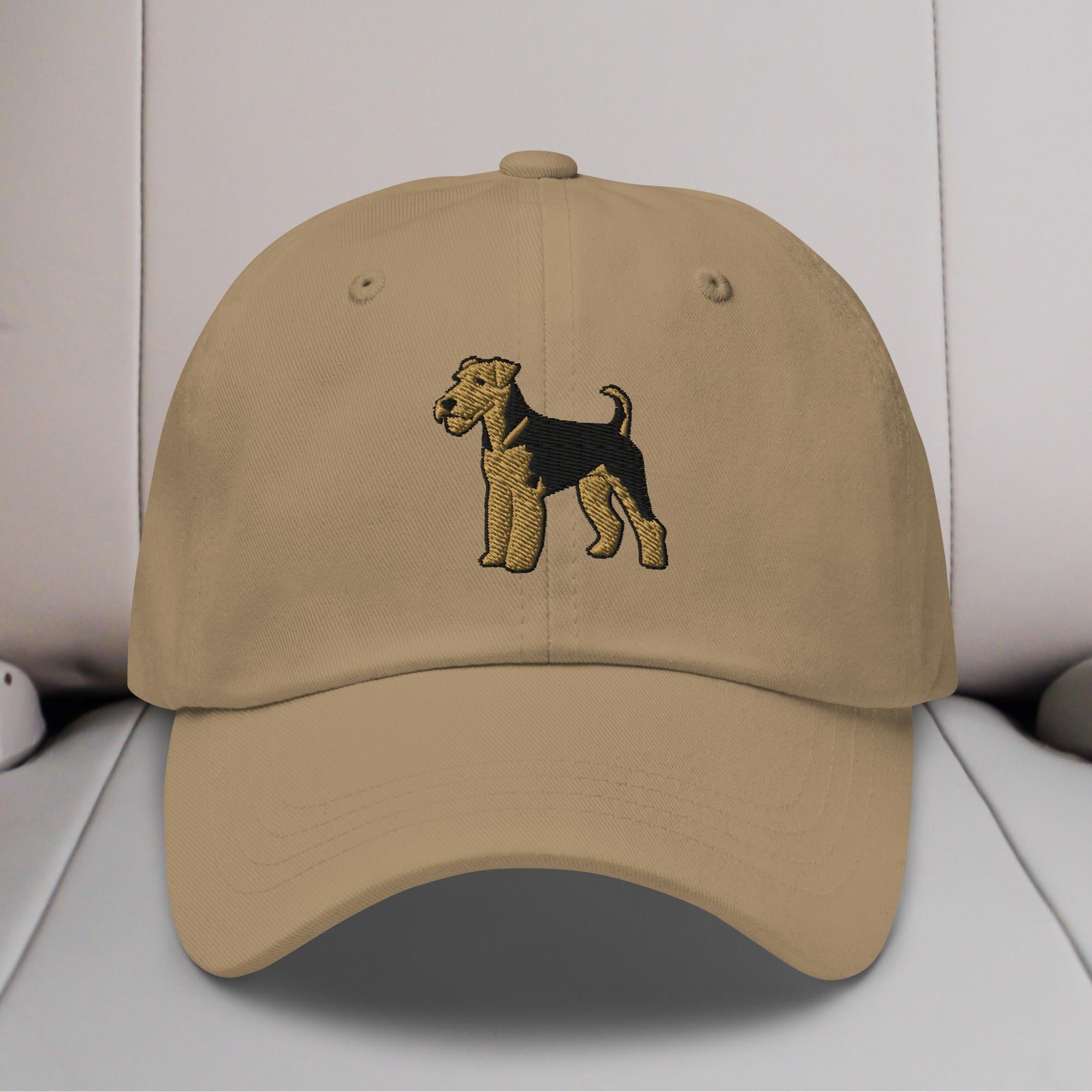 Airedale Terrier Embroidered Hat