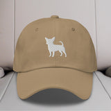 Chihuahua Silhouette Embroidered Hat