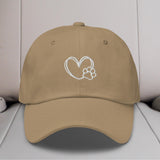 Heart & Paw Embroidered Hat