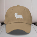 Corgi Silhouette Embroidered Hat