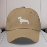 Dachshund Silhouette Embroidered Hat