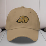 Dachshund Head (Red/Cream) Embroidered Hat