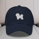 Bichon Frise Silhouette Embroidered Hat