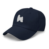Havanese Silhouette Embroidered Hat