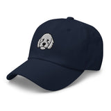 Goldendoodle Head (White) Embroidered Hat