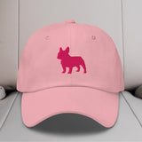 French Bulldog Silhouette Embroidered Hat