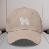 Havanese Silhouette Embroidered Hat