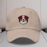 Australian Shepherd Head (Red) Embroidered Hat