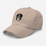 Bernese Mountain Dog Head Embroidered Hat