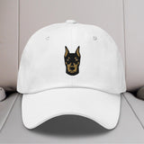 Doberman Head (Cropped) Embroidered Hat