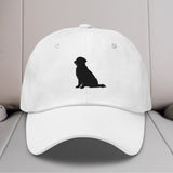 Golden Retriever Sit Silhouette Embroidered Hat