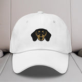 Dachshund Head Embroidered Hat