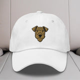 Airedale Terrier Head Embroidered Hat