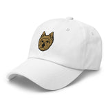 Cairn Terrier Head Embroidered Hat