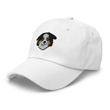 Mini American Shepherd/Mini Aussie Head (Black) Embroidered Hat