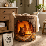 Reading Bear Quilted Laundry Basket NCU0NTD404
