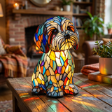 Shih Tzu Lamp in a Sitting Pose