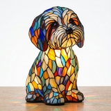 Shih Tzu Lamp in a Sitting Pose