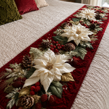 Yuletide Bloom Quilted Bed Runner NCU0DV7606